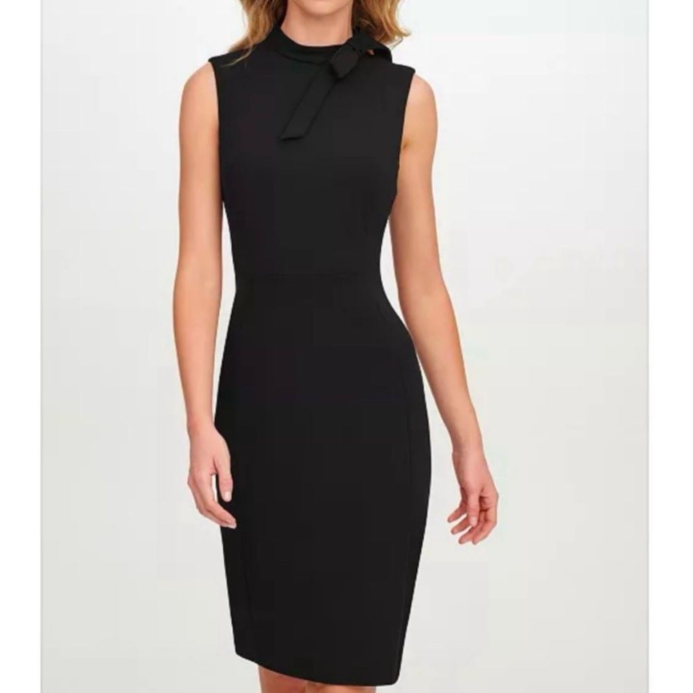 Calvin Klein Women’s Sleeveless Bow-Neck Sheath Dress - NWT